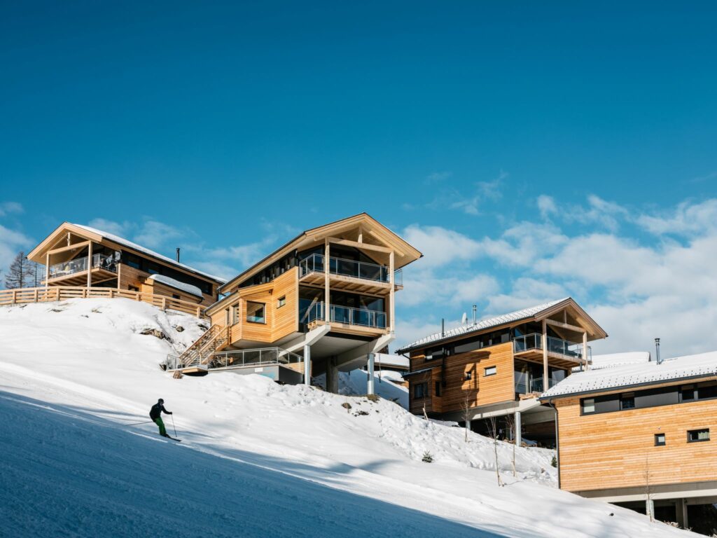 De vakantiehuizen in het vakantiedorp Alpenchalets Reiteralm in Oostenrijk
