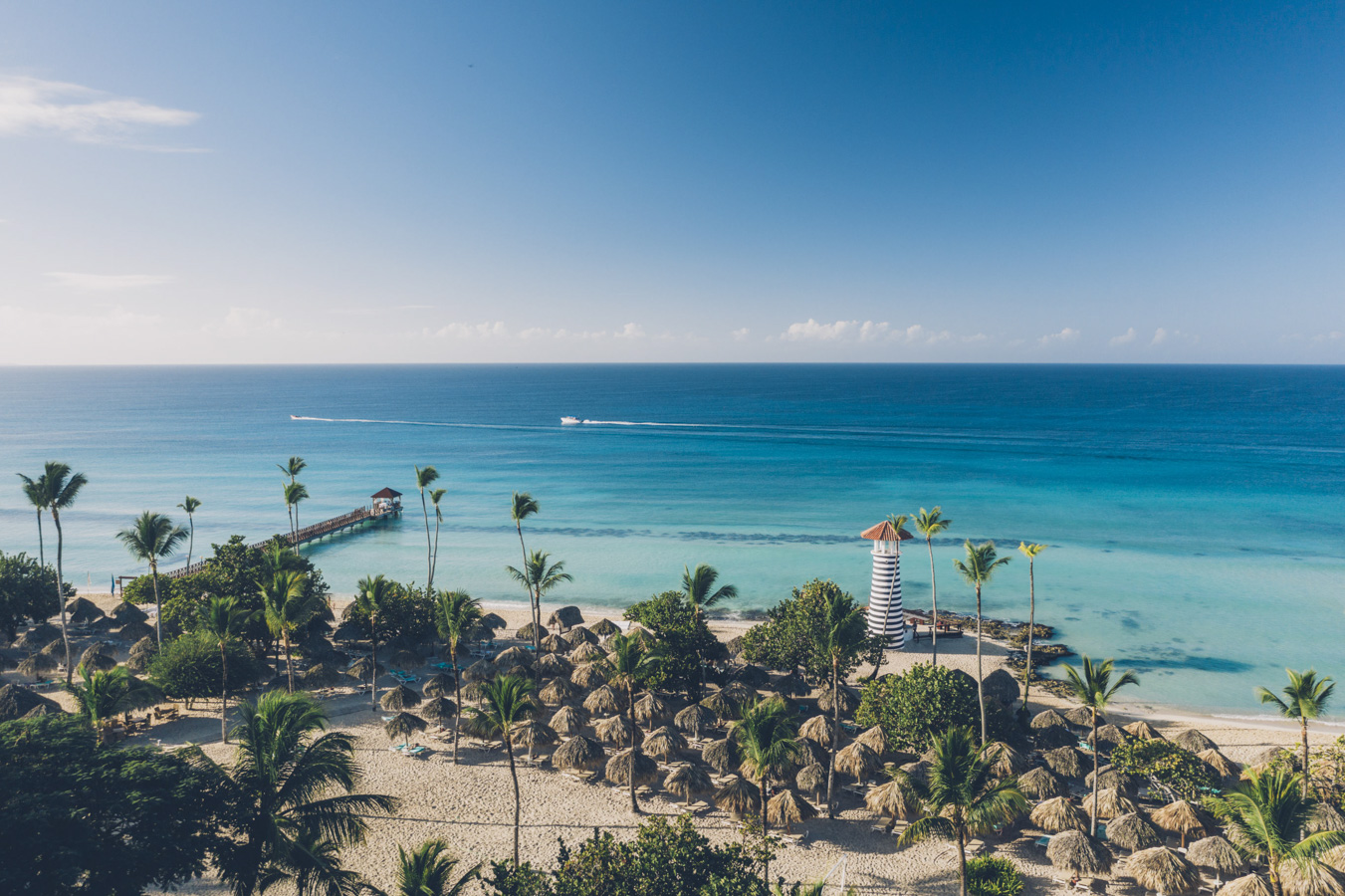Zicht op het luxe hotel Iberostar Playa Bavaro, in de Dominicaanse Republiek