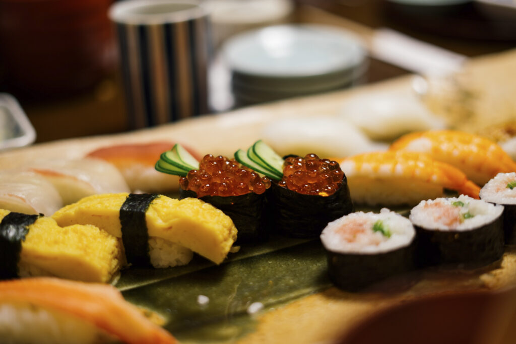 Typisch gerecht van Japan: sushi