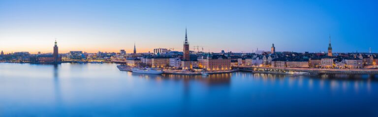 Horizon van de Scherenkust in Stockholm, Zweden, Scandinavië