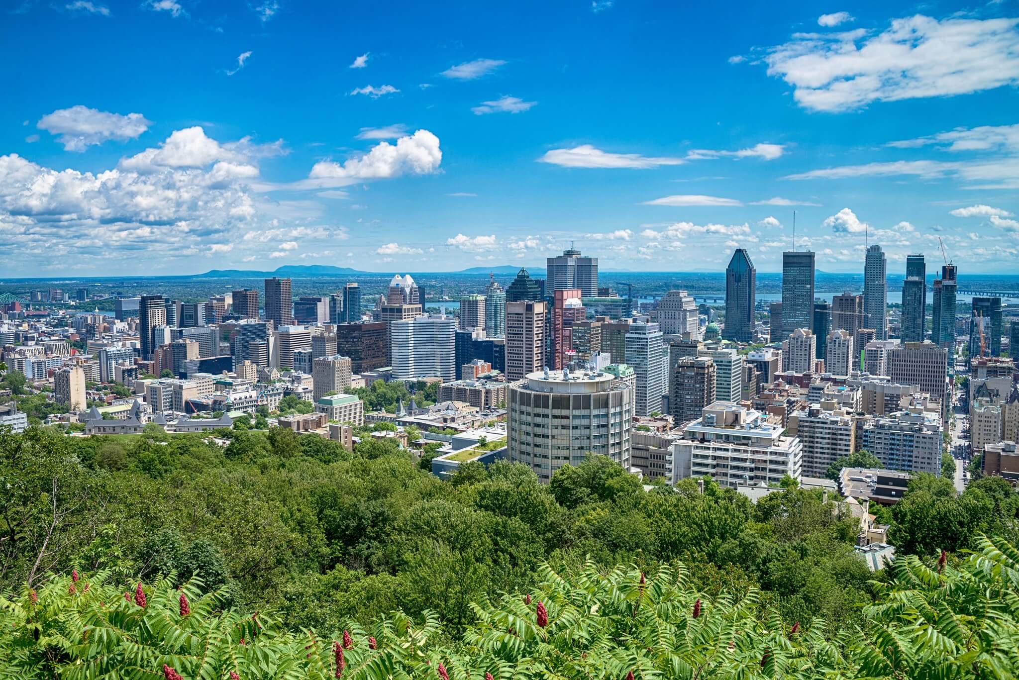 Uitzicht op Montreal City, Canada