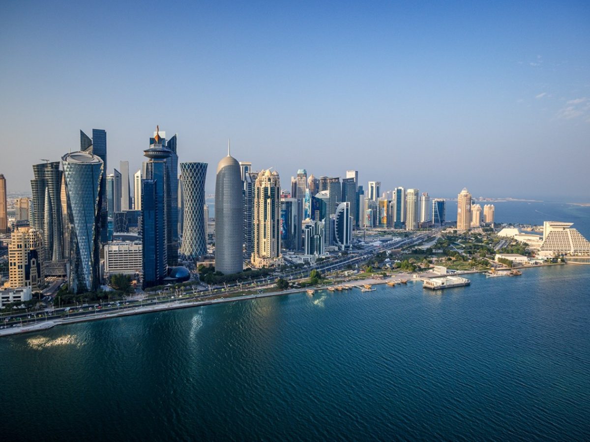 © Valentin Pacaut / The Explorers

2022, The Explorers, Qatar, aerial, Doha, West Bay, Towers, Doha Tower, Tornado Tower